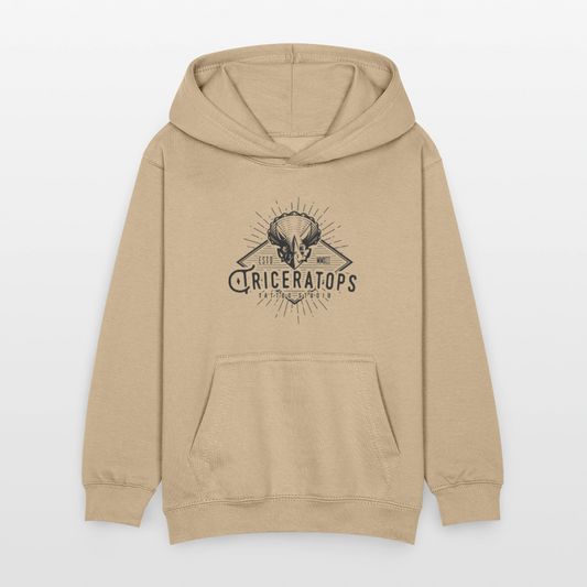 Triceratops Power Hoodie for Kids - sand