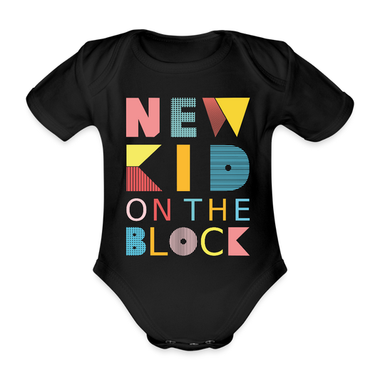 New Kid on the Block Baby Bodysuit – The Star of the Neighborhood - black
