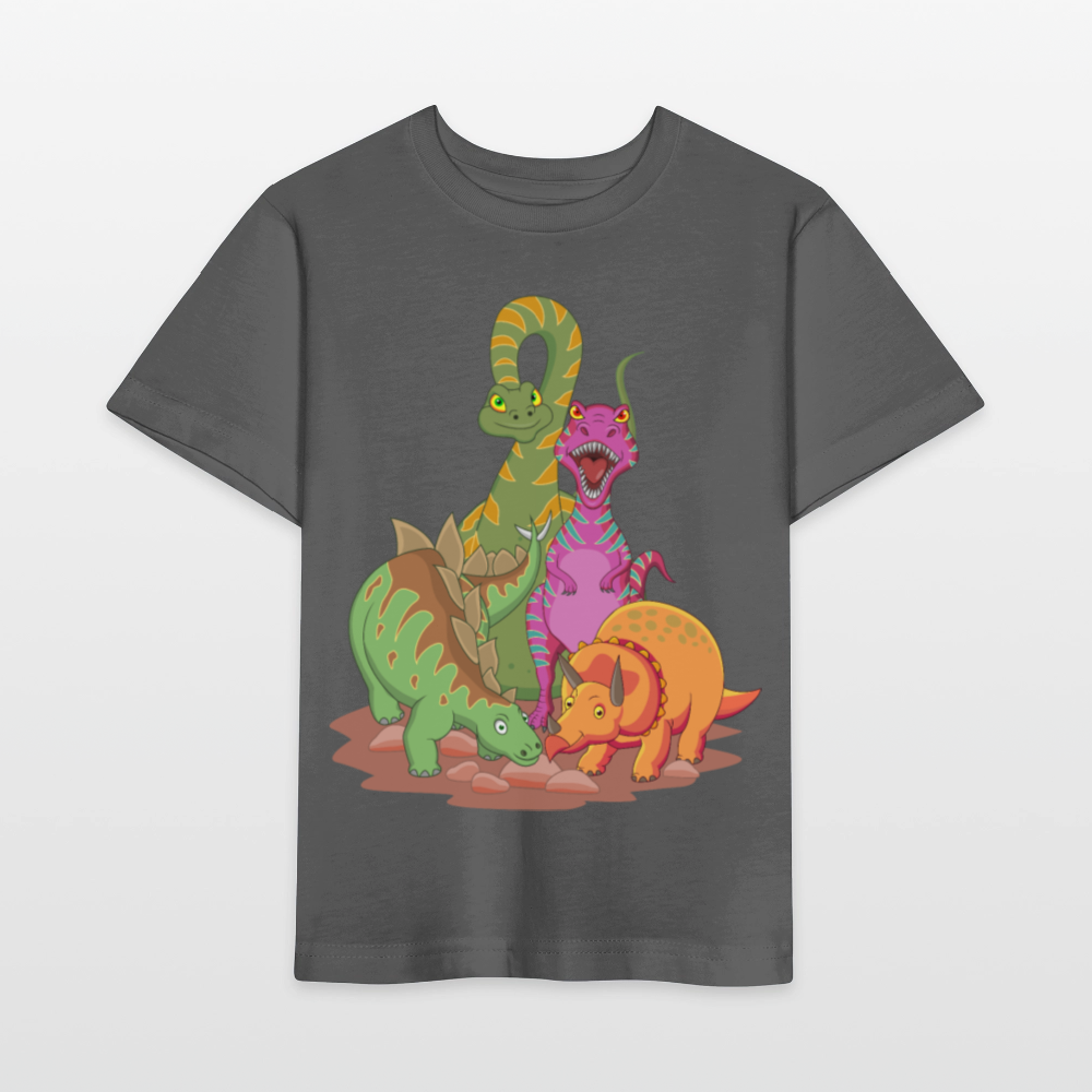 Dino Power T-Shirt – Four Prehistoric Heroes United - anthracite